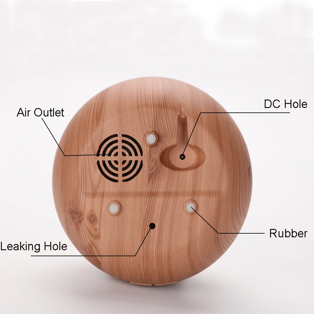 Amazon Best Sale USB OEM Big Capacity 5V/24V Wooden Grain Nature Ultrasonic Air Cool Mist Essential Oil Aroma Diffuser with Timing