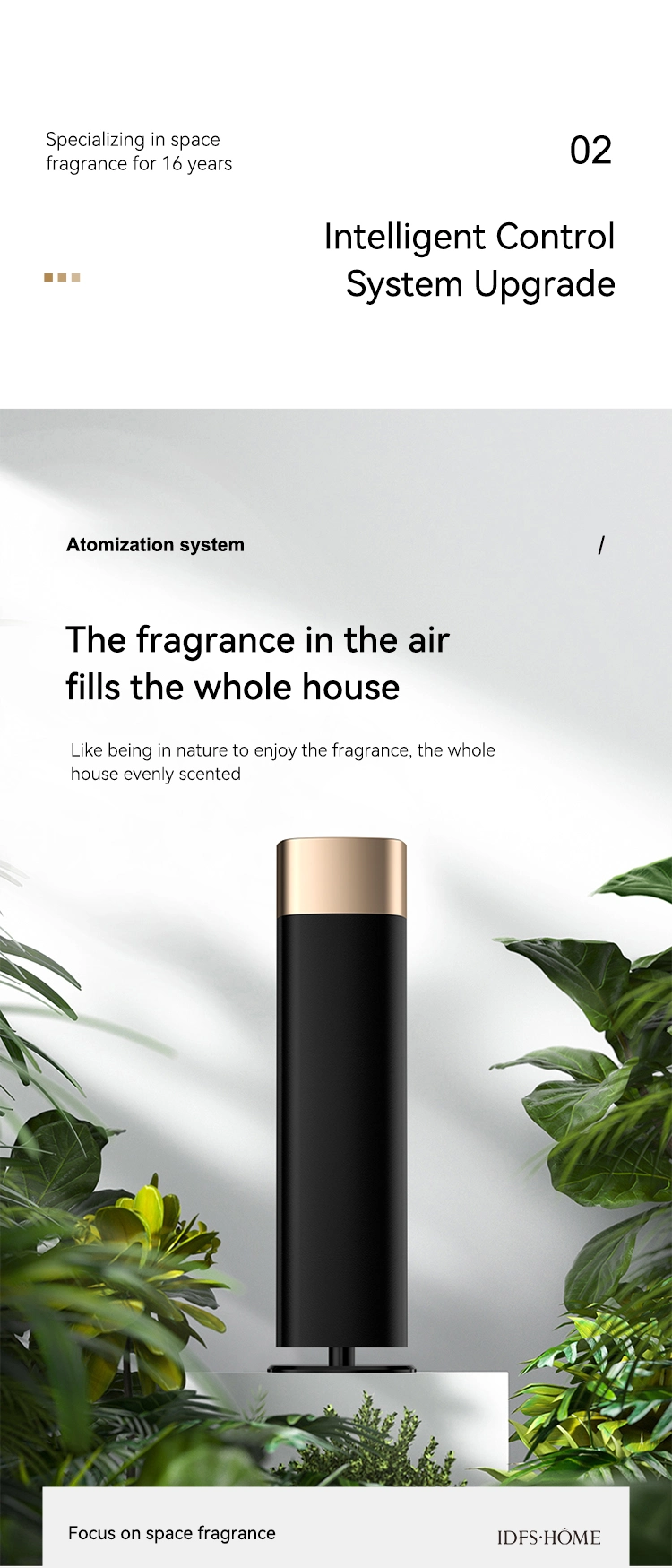 Factory Wholesale Smart WiFi Metal Aromatherapy Diffuser Supplier Waterless Perfume Essential Oil Diffuser